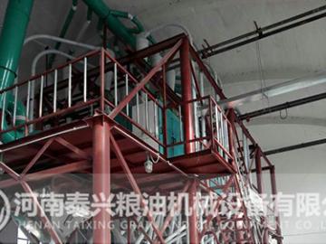 新疆庫(kù)爾勒60噸面粉機(jī)械設(shè)備安裝案例